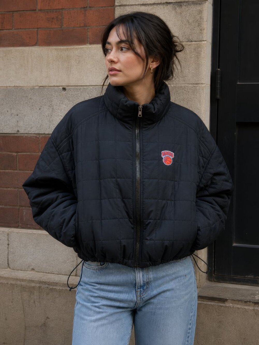 NWOT NBA New York Knicks Quilted Puffer Jacket